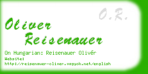 oliver reisenauer business card
